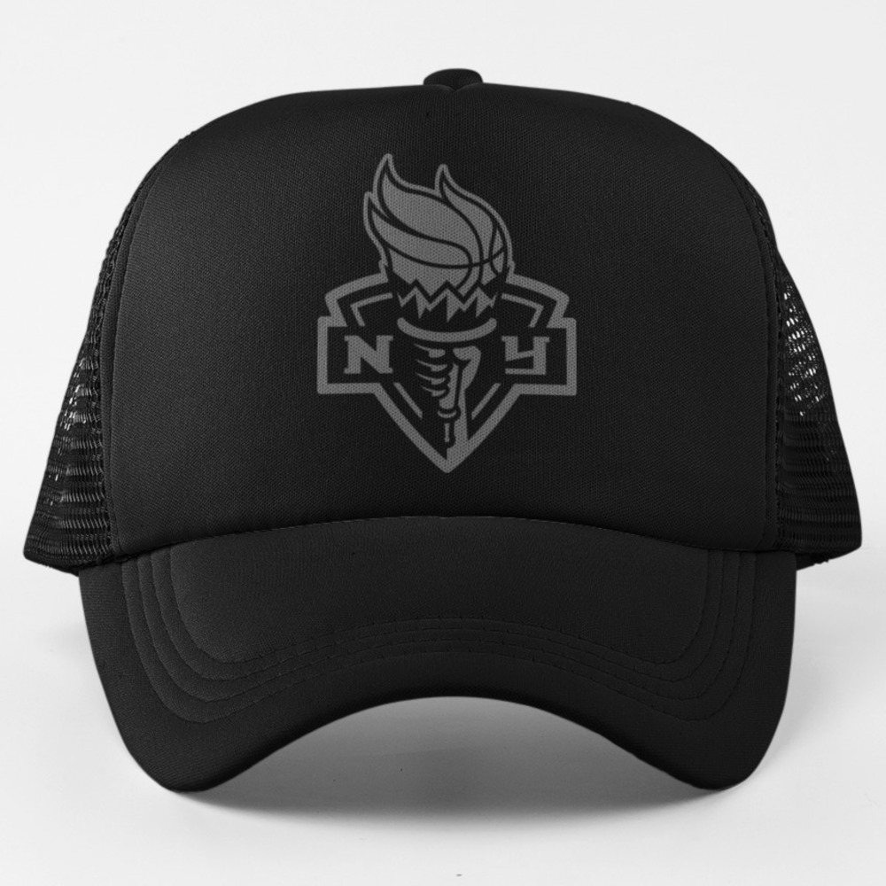 Black NY Logo Trucker Hat